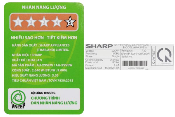 May Lanh Sharp Inverter 2 Hp Ah X18xew