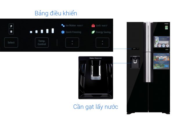 Tu Lanh Hitachi Inverter 540 Lit R Fw690pgv7x Gbk