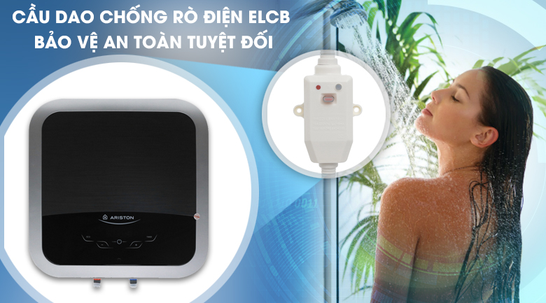 Cầu dao ELCB - Máy nước nóng Ariston 15 lít AN2 15 TOP 2.5 FE