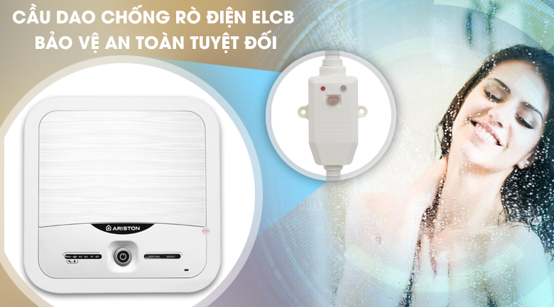 Cầu dao ELCB - Bình nóng lạnh Ariston 30 lít AN2 30 LUX 2.5 FE