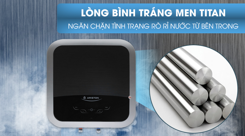 Lòng bình tráng men titan - Bình nóng lạnh Ariston 30 lit AN2 30 TOP 2.5 FE