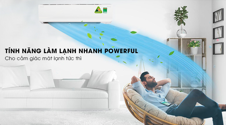 Làm lạnh nhanh Powerful - Máy lạnh 2 chiều Daikin Inverter 2.0 HP FTHF50RVMV