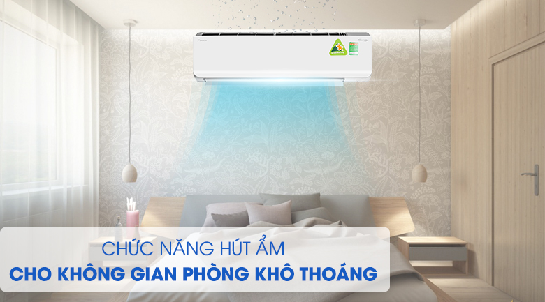 Chế độ hút ẩm giúp phòng luôn khô ráo - Máy lạnh 2 chiều Daikin Inverter 2.5 HP FTHF60RVMV