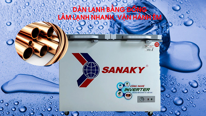 Tủ đông Sanaky Inverter 280 lít VH-2899A4KD