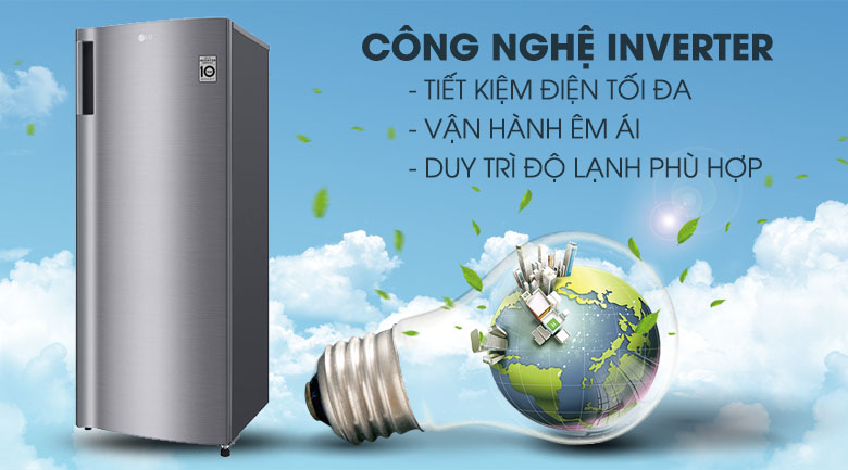 Tủ đông LG Inverter 165 lít GN-F304PS