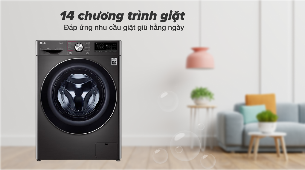 Máy giặt LG Inverter 11 kg FV1411S3B (2021)