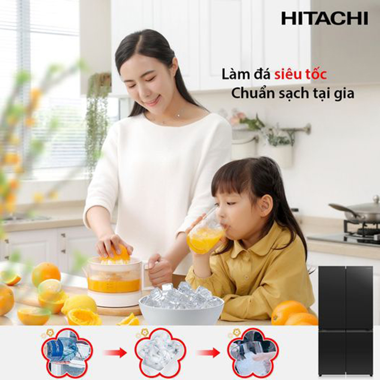 Tủ lạnh Hitachi Inverter 569 lít R-WB640PGV1 GCK