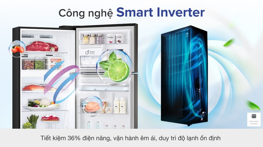 Tủ lạnh LG Inverter 394 lít GN-D392BLA