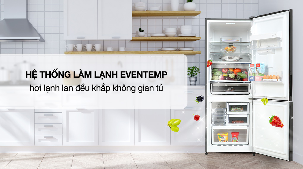 Tủ lạnh Electrolux Inverter 308 lít EBB3462K-H