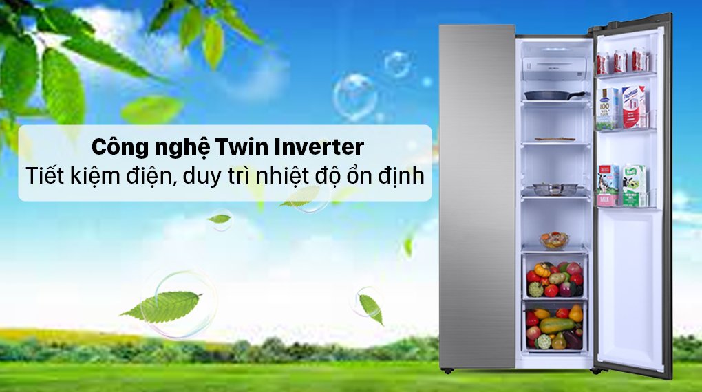 Tủ lạnh Aqua Inverter 480 lít AQR-S480XA