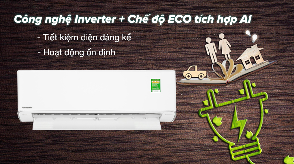 Điều hòa Panasonic Inverter 12000 BTU 1 chiều CU/CS-XU12ZKH-8