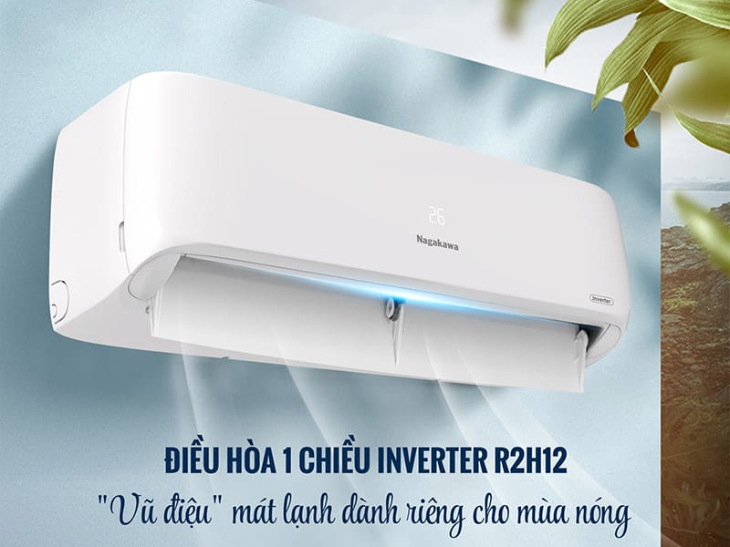 Điều hòa Nagakawa 18000 BTU 1 chiều Inverter NIS-C18R2H12 gas R-32