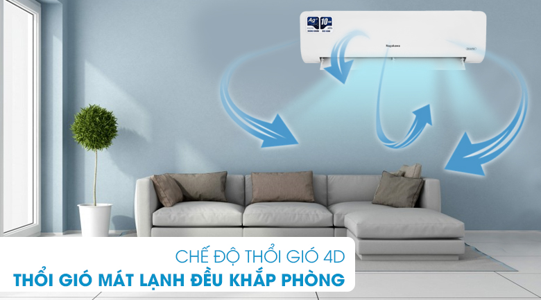 Điều hòa Nagakawa Inverter 9000 BTU 1 chiều NIS-C09R2H12 gas R-32