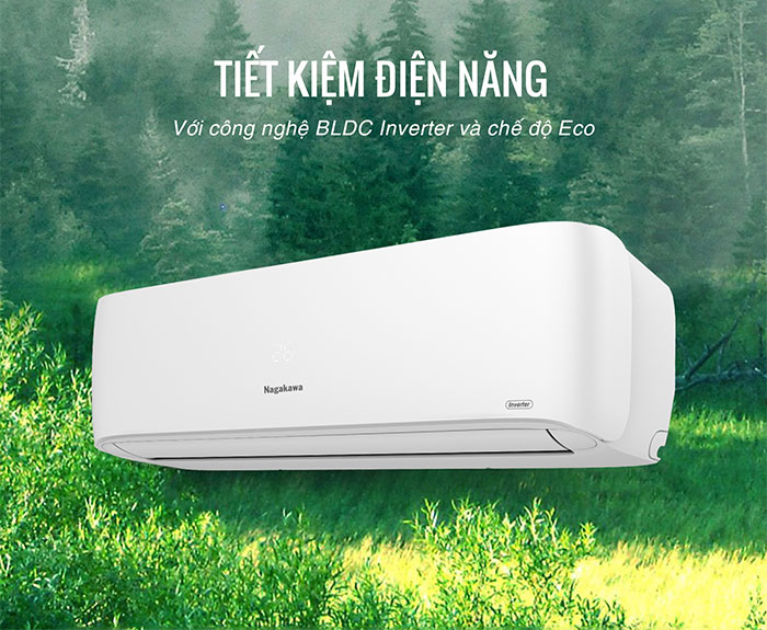 Điều hòa Nagakawa Inverter 24000 BTU 1 chiều NIS-C24R2H11 gas R-32