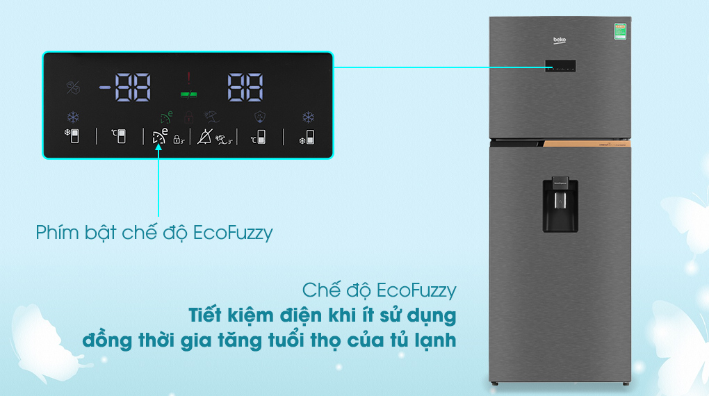 Tủ lạnh Beko Inverter 375 lít RDNT401I50VDS