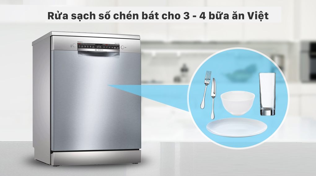 Máy rửa bát độc lập 14 bộ Bosch SMS4HCI48E