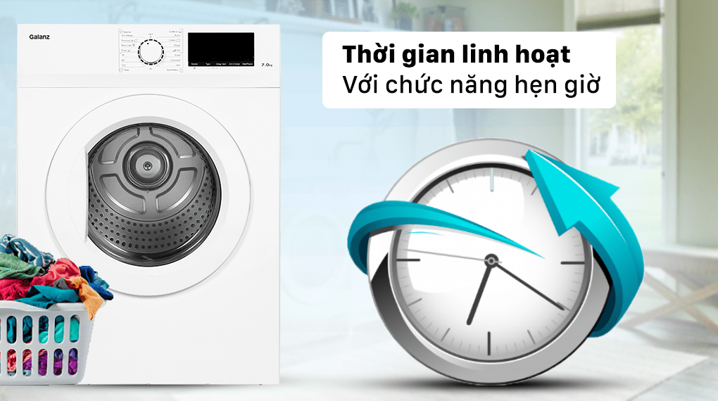 Máy sấy quần áo Galanz DV-70T5C(W) - 7 Kg