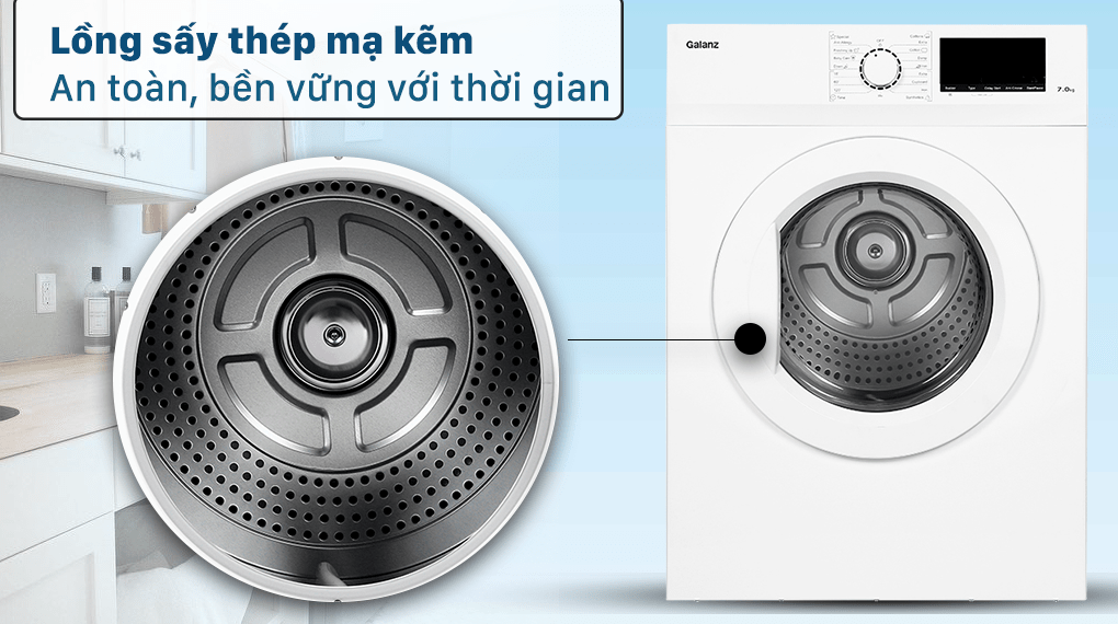 Máy sấy quần áo Galanz DV-70T5C(W) - 7 Kg