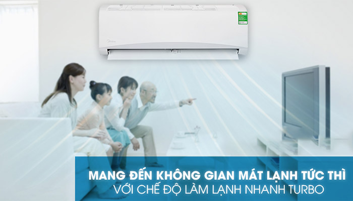 Điều hòa Midea 12000 BTU 1 chiều MSAFGII-13CRN8