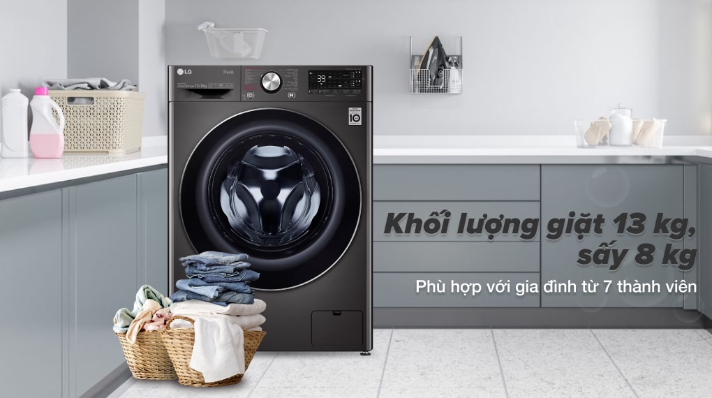 Máy giặt LG FV1414H3BA tích hợp sấy Inverter giặt 14 kg - sấy 8 kg